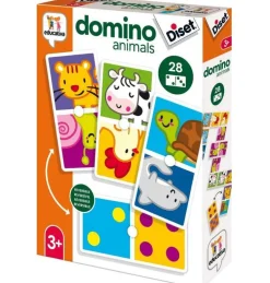 Diset Juego Domino Infantil Animales y Puntos