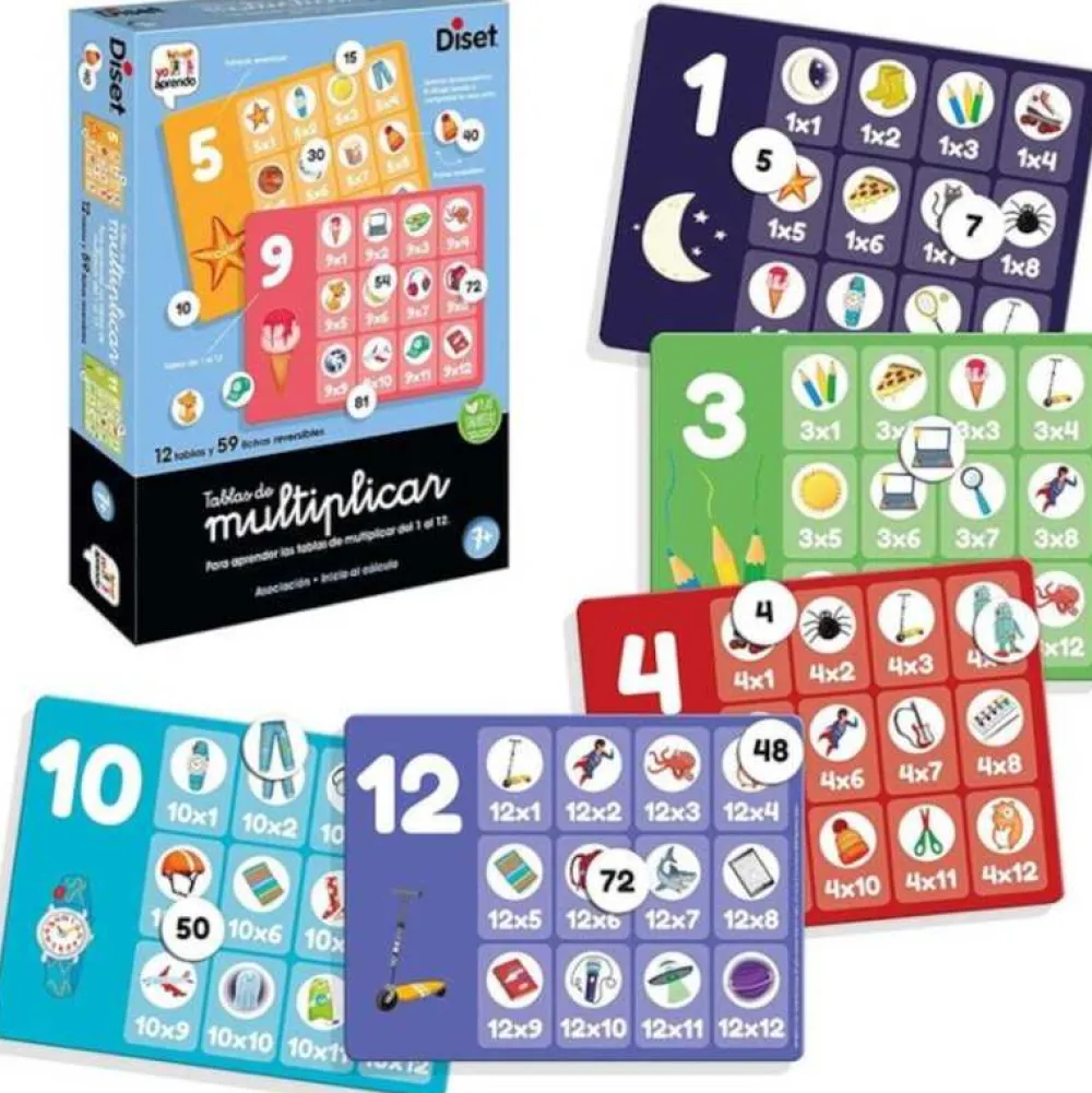 Best Diset Juego Educativo Infantil Tablas de Multiplicar