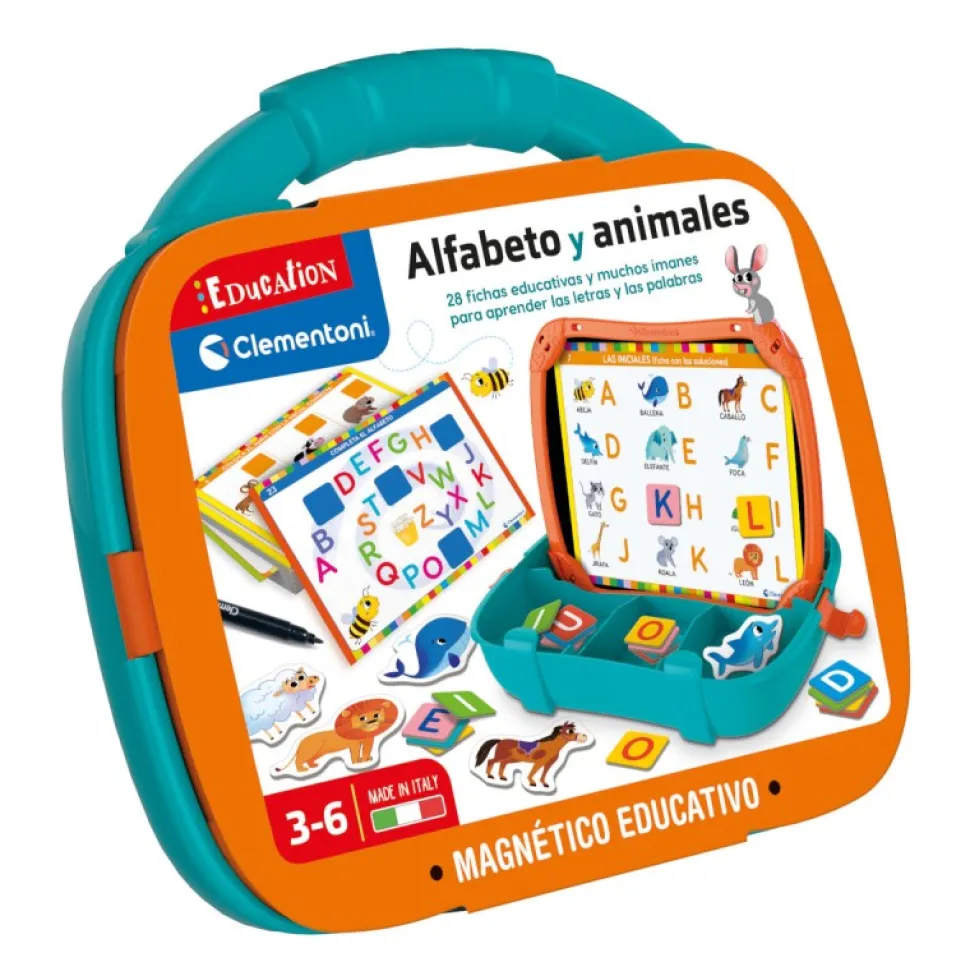 Juego Educativo Maletín Magnético el Alfabeto y animales - Clementoni