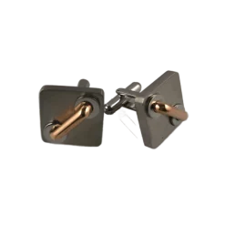 Sale Juego Gemelos De Acero Inoxidable Cuadrados