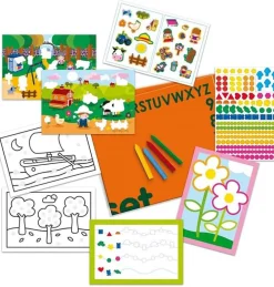 Online Diset Juego infantil Colorea con Pegatinas Granja y Parque