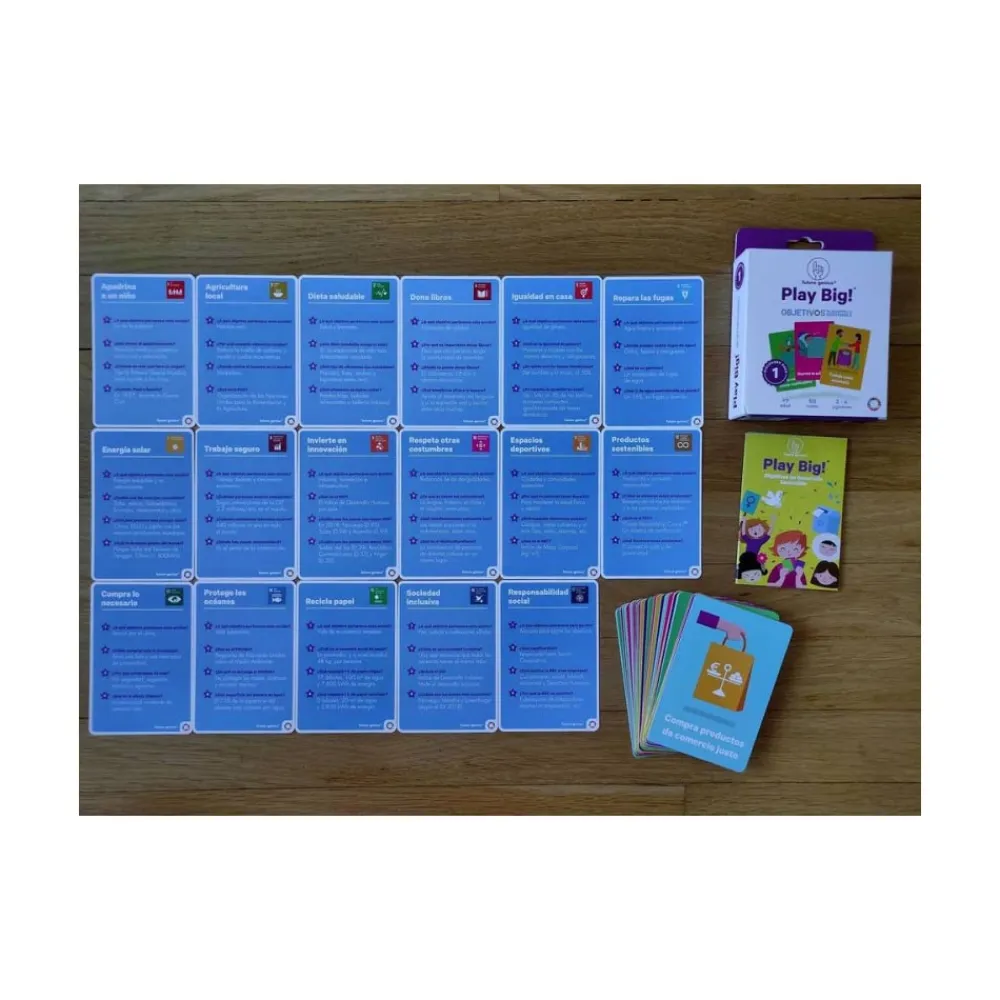 Discount Juego infantil de Cartas ODS | Producto solidario Fundación Agua de Coco