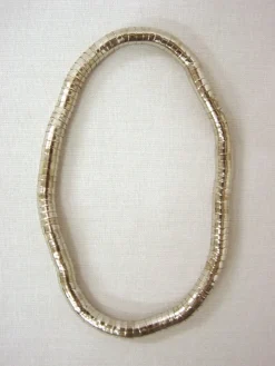 Sale Working House Juego 4 piezas bisutería flexible rígida rodio collar pendientes pulseras plateado