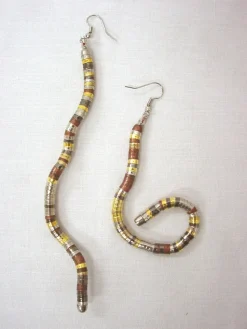 Juego 4 piezas bisutería flexible rígida rodio collar pendientes pulseras dorado cobre