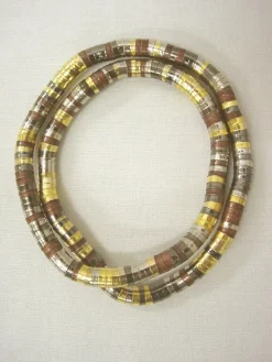 Juego 4 piezas bisutería flexible rígida rodio collar pendientes pulseras dorado cobre
