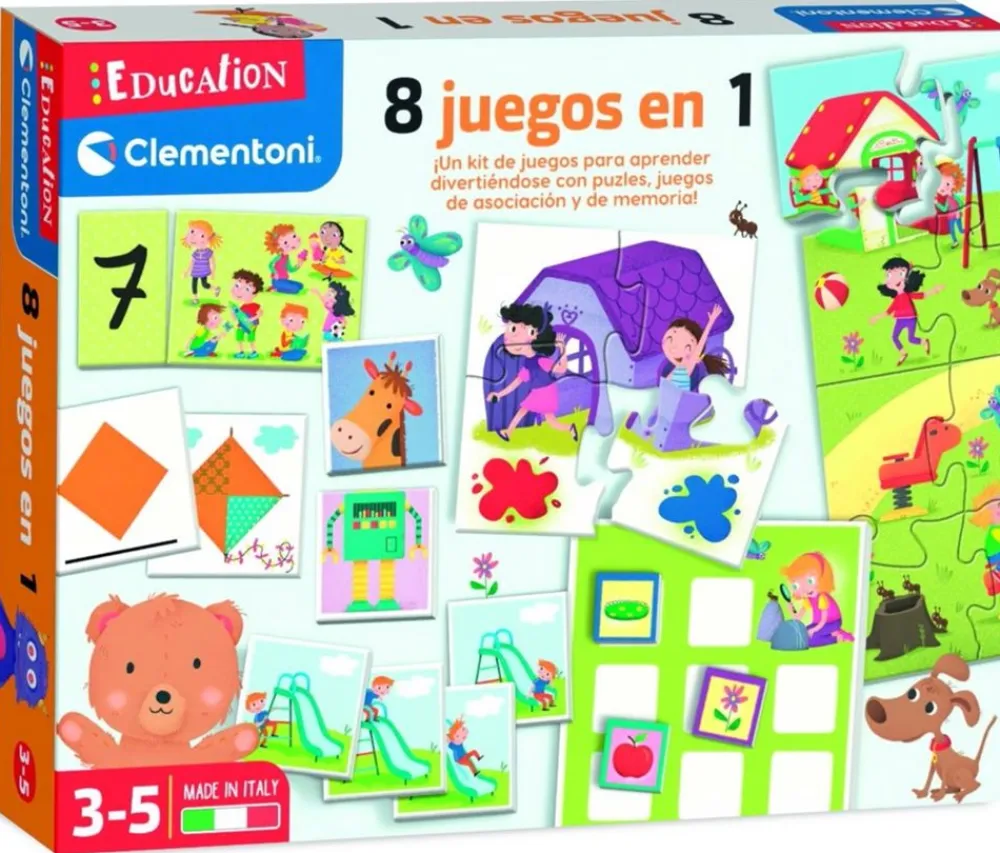 Discount Clementoni Juegos Educativos Infantil 8 en 1 Preescolar -