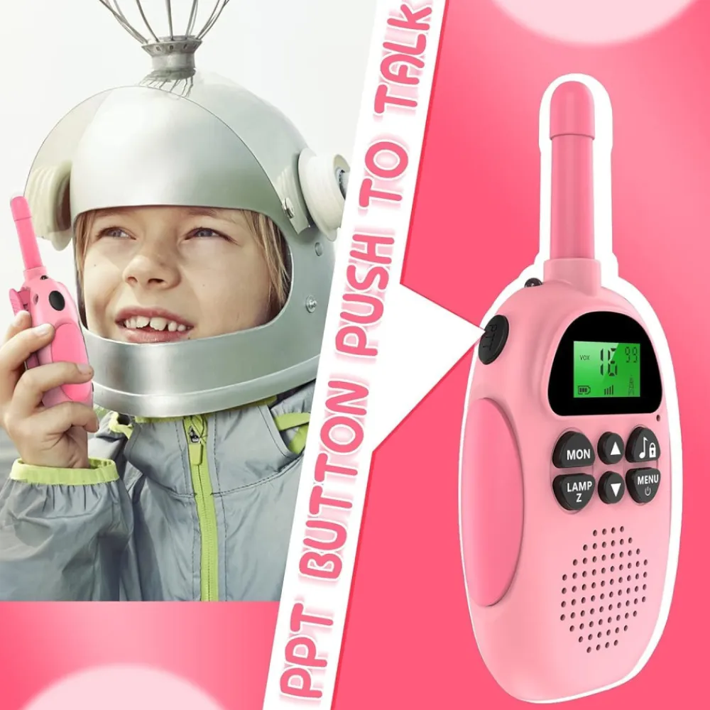 Sale Coshano Juego 2 Walkie Talkies infantiles Recargables con LCD Pantalla VOX