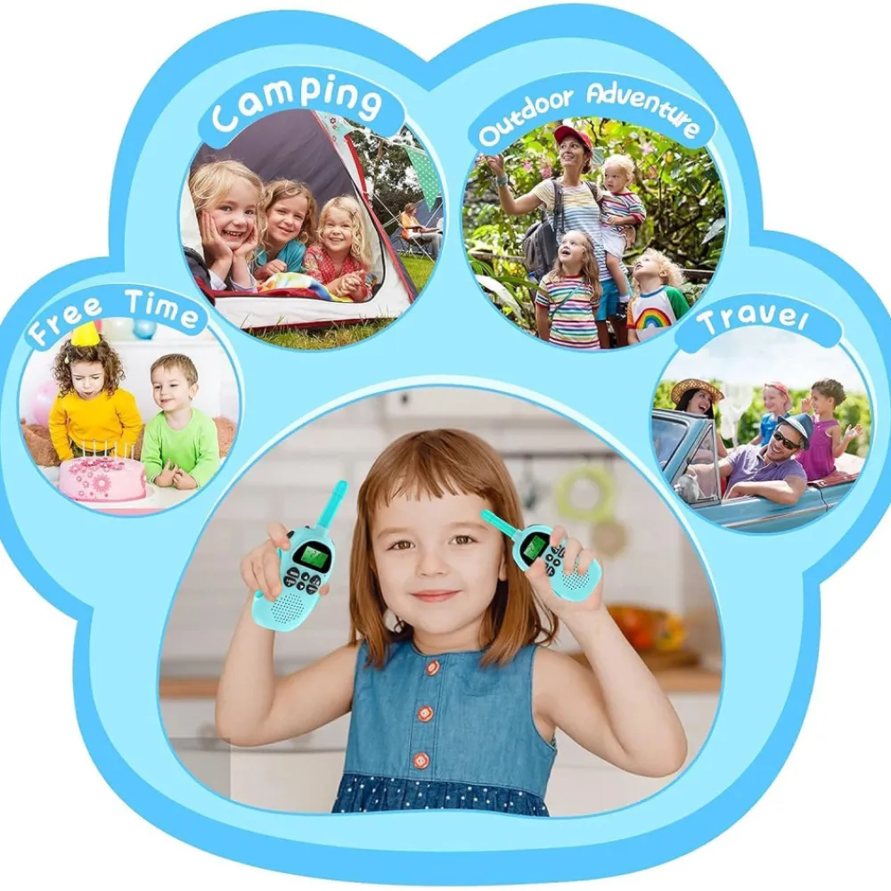 Sale Coshano Juego 2 Walkie Talkies infantiles Recargables con LCD Pantalla VOX