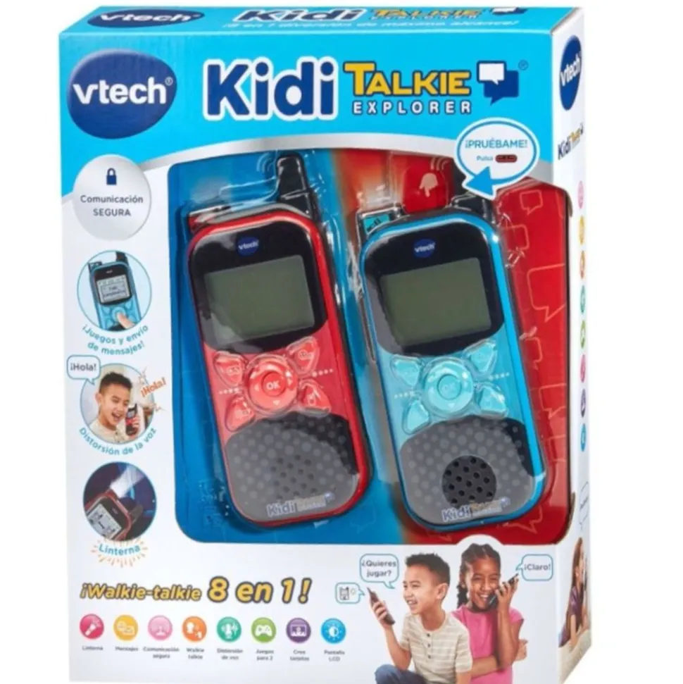 Kidi Walkie Talkie Explorer Azul/Rojo - Vtech