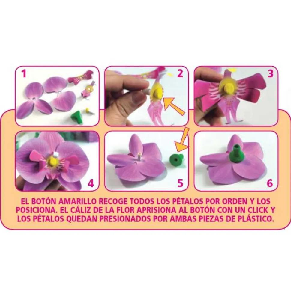Kit de Arte Floral Orquídeas Lilas
