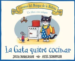 La Gata quiere cocinar. Un libro con solapas