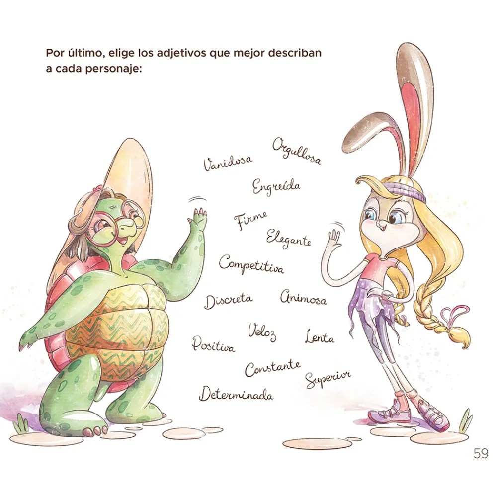Outlet Cuentos con Valores La liebre y la tortuga. Fábula de Esopo con actividades para primaria