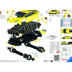 New Lamborghini Huracán Evo Amarillo Puzzle 3D