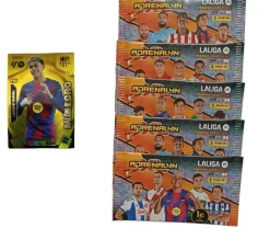Lamine Yamal Balón de Oro + 5 sobres normales Adrenalyn XL 2025 2026 Carta Colección Panini
