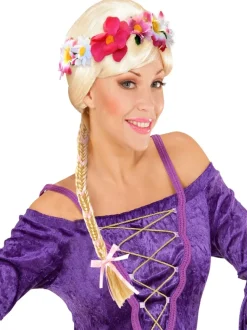 Lazo para la cabeza de flores con trenza