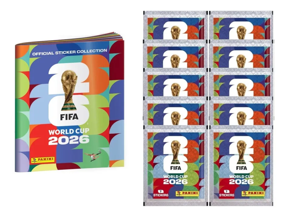 Álbum vacío + 10 sobres FIFA World Cup 2026™ Sticker Colección Oficial Panini