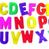 Letras magnéticas mayúsculas (308 piezas)