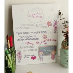 Best Tape Pink Lienzo personalizado para profes