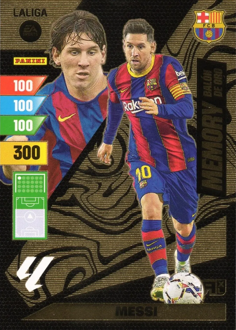 Lionel Messi Balon de oro Memory FC Barcelona cromo Adrenalyn XL 2023 2024 La liga 23/24