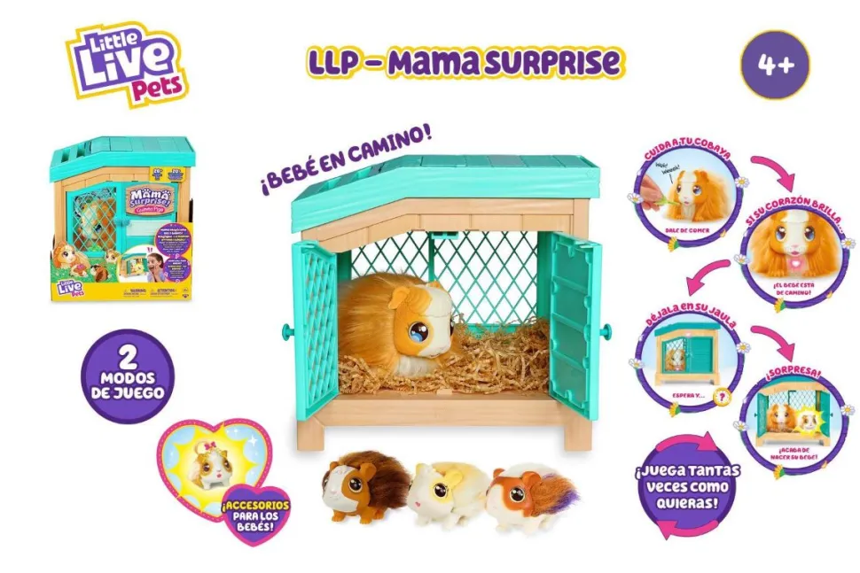 Little Live Pets - Mama Surprise Playset - Cobaya Interactiva