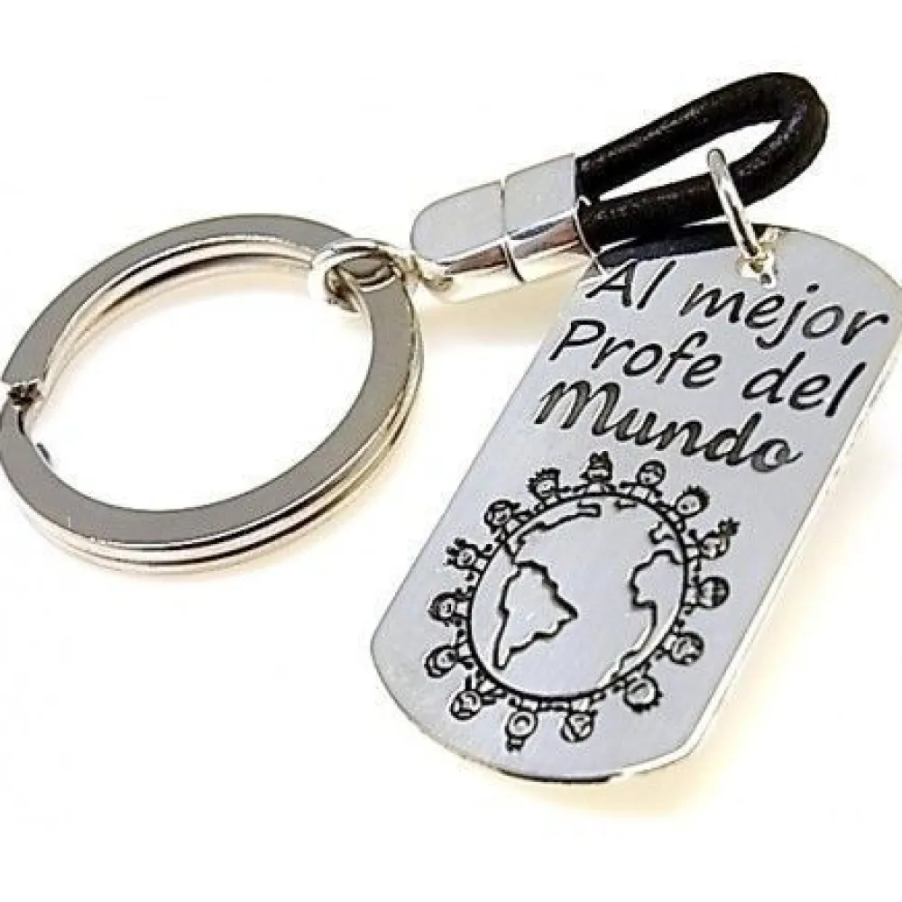 Best Llavero De Plata Al Mejor Profe Del Mundo