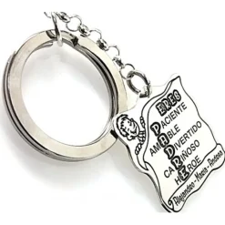 Llavero Padre Personalizado De Plata