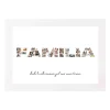 Lámina DIN A4 Familia - Familia Collage