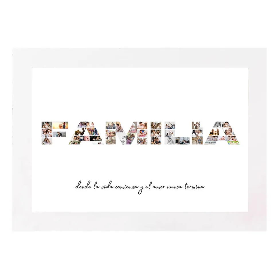 Lámina DIN A4 Familia - Familia Collage