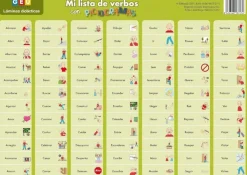 Lámina Mi lista de verbos con pictogramas (Castellano)