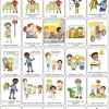 Best GEU Láminas de vocabulario visual - Autonomía personal: desayuno, voy al colegio, salgo al recreo