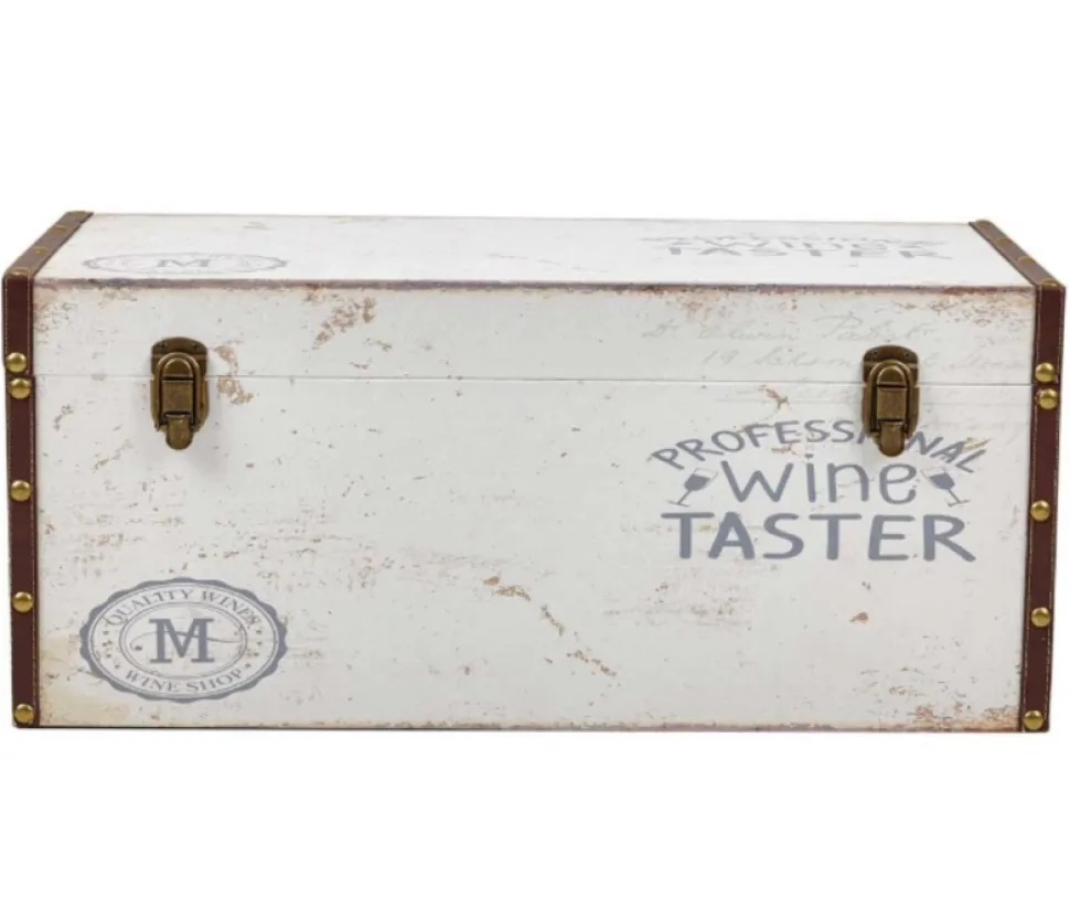 Lote 51: Cesta de Navidad en Baúl con Jamón Reserva Sánchez Alcaraz y Vinos D.O.