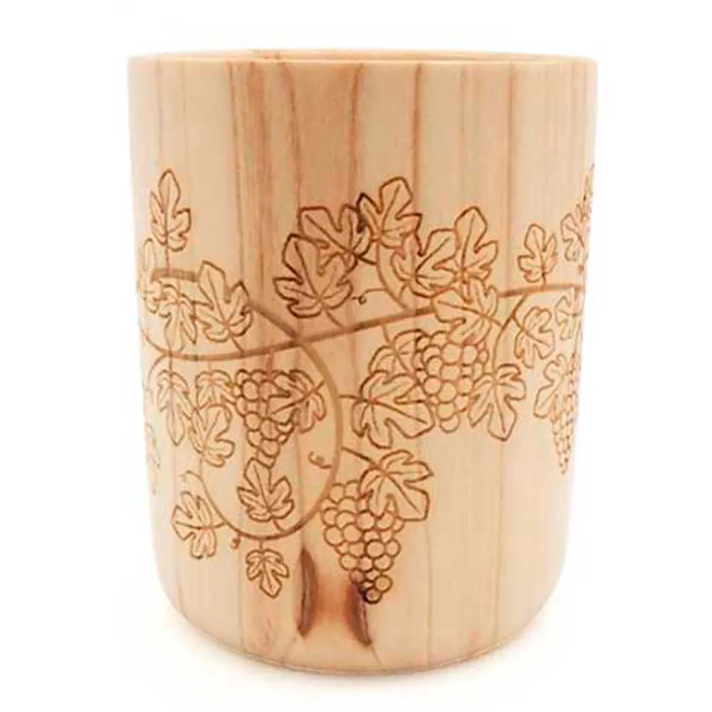 New Artesaniacreativa.com Lote de 2 vasos de madera