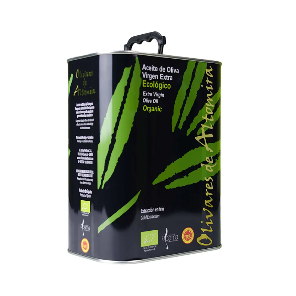 Olivares de Altomira Lote Latas Aceite de Oliva Virgen Extra Ecológico - 4 x 3 litros