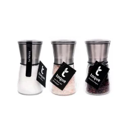 New Toque Lote 3 molinillos Inox