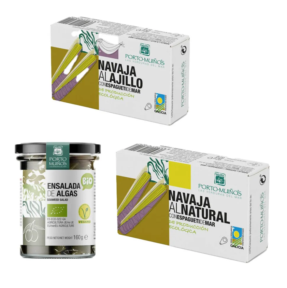 Lote navajas y algas