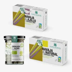 Lote navajas y algas