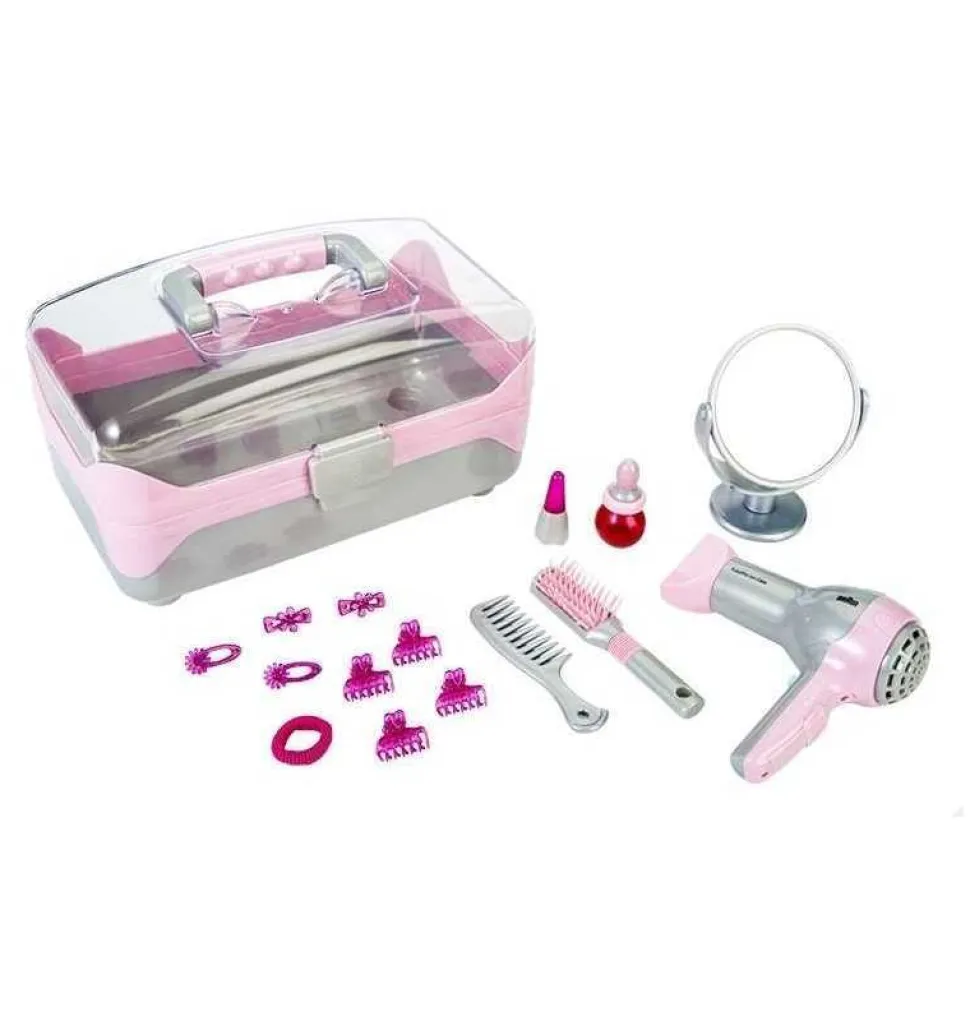 Maletín de Belleza con Secador Infantil Braun Rosa