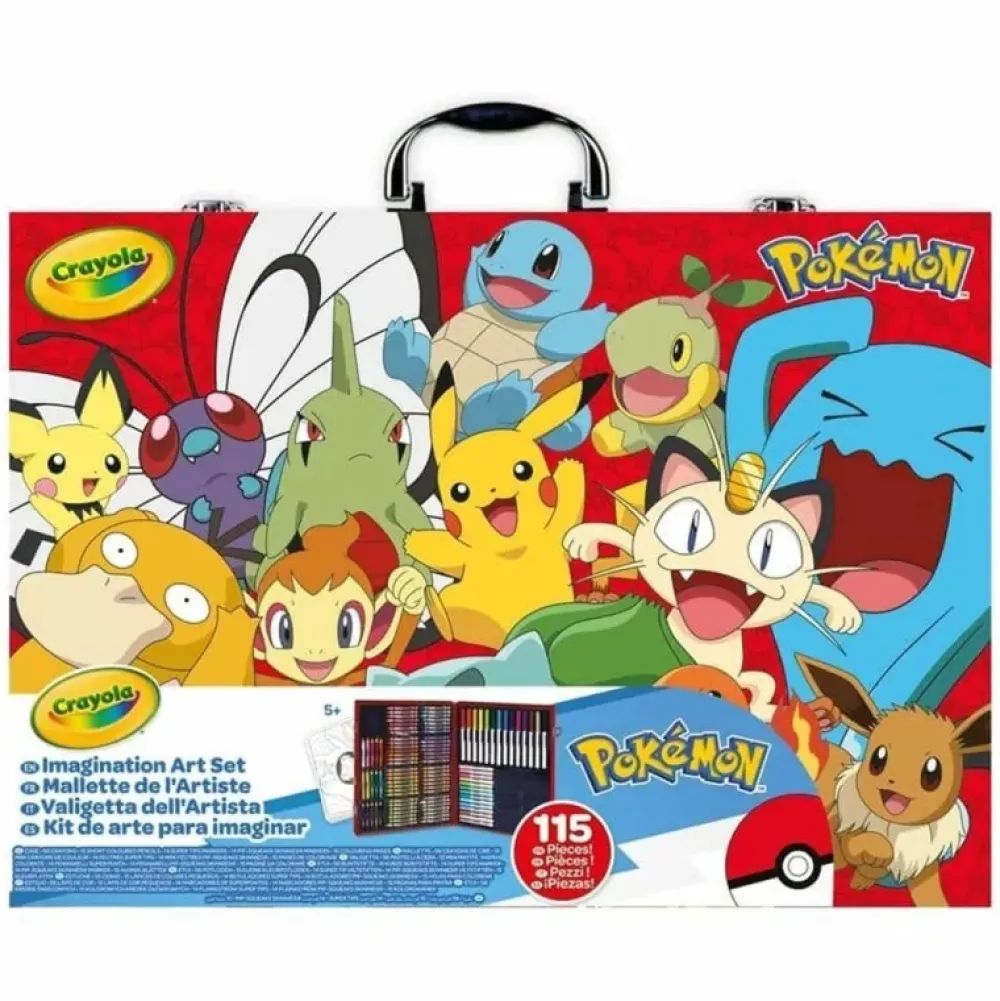 Best Pokémon Maletín del Artista 115 piezas - Crayola