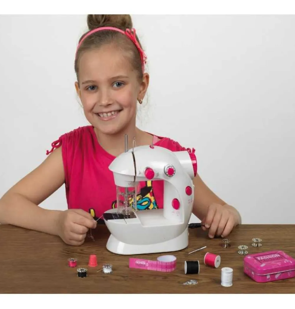 New Klein Maquina de Coser eléctrica Blanca Infantil Fashion pasión de