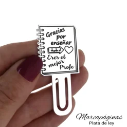 Marcapáginas De Plata Mejor Profe