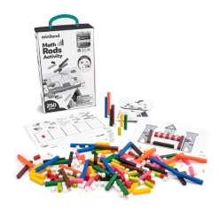 Online Miniland Math Rods Activity. 250 regletas de plástico y 16 fichas de actividades