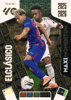 Maxi Momentum El Clásico Lamine Yamal Vinícius 2025-26 Cromo Panini Adrenalyn XL La Liga 25/26