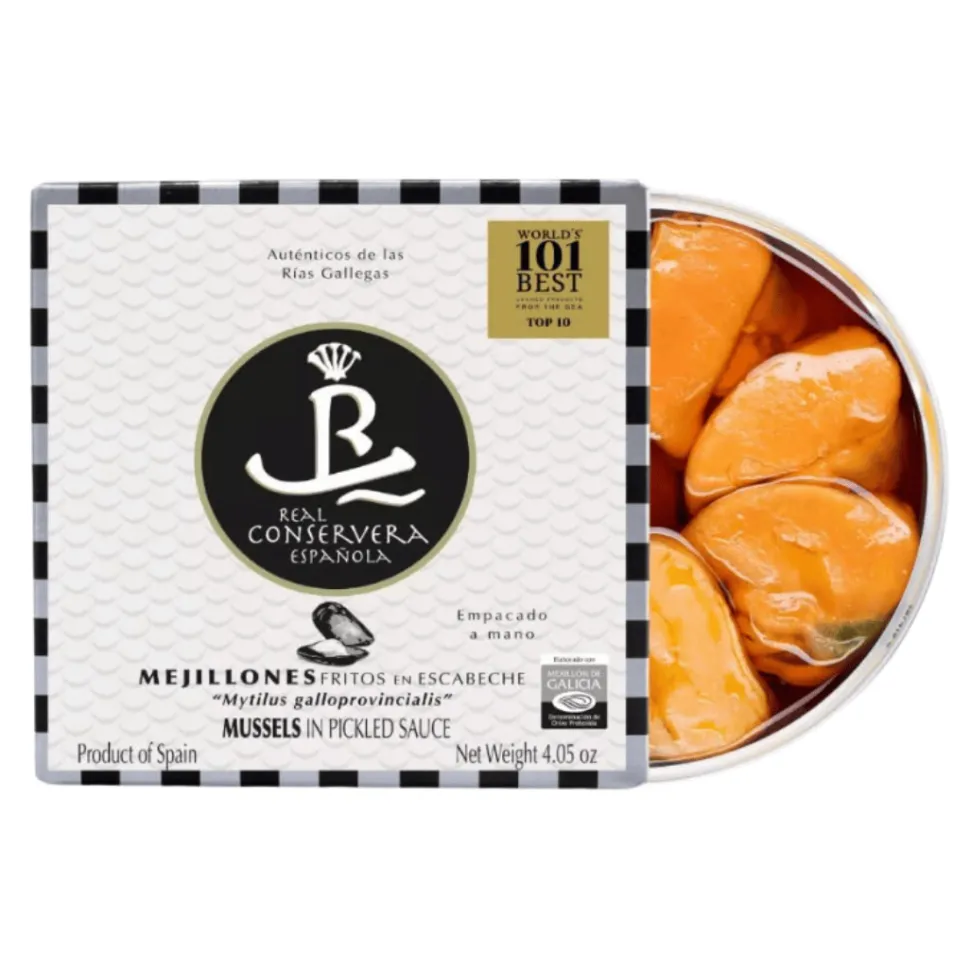 Mejillones Fritos en Escabeche de las Rías Gallegas 115 g