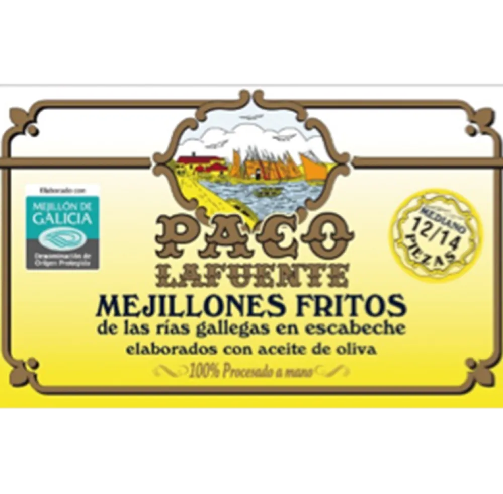 Best Paco Lafuente Mejillones fritos en escabeche 12/14 piezas