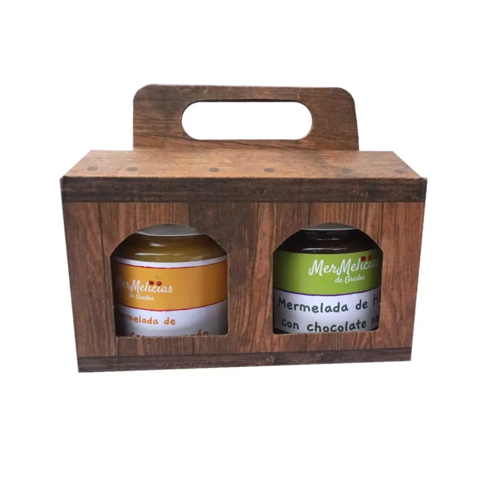 New MerMelicias de Gredos Mermelada artesanal, cajas de 2 tarros de 250g cada uno