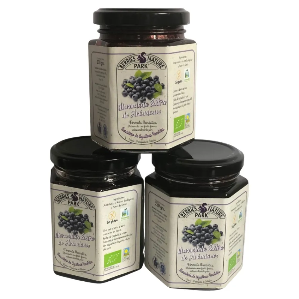 Sale La alhacena de Berries Nature Park Mermelada Extra de Arándanos Ecológicos Pack de 3 Unidades
