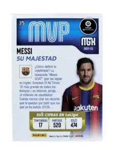 Messi Cromo Megacracks 21-22 MVP Panini