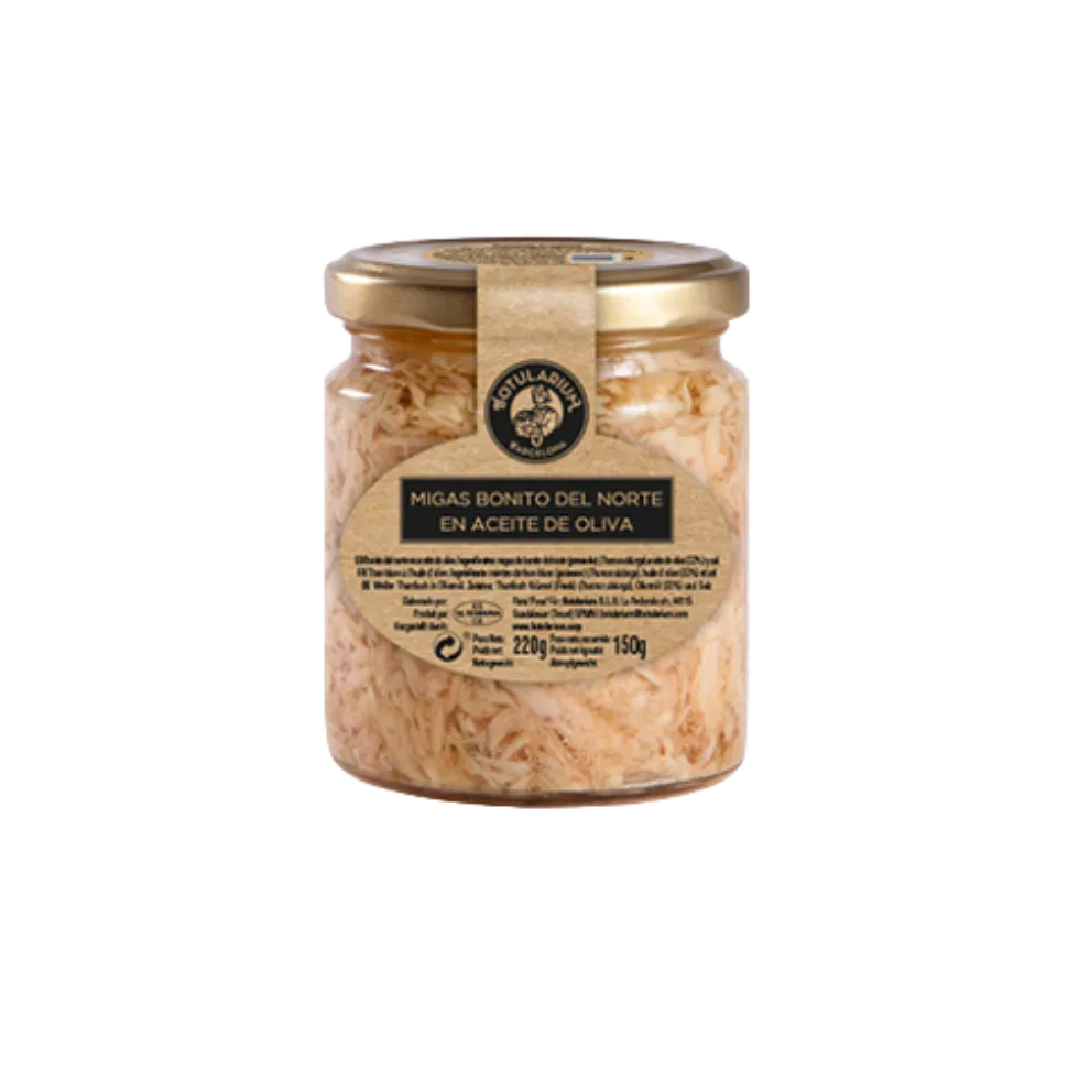 Migas de Bonito en Aceite de Oliva (Cristal 250ml)