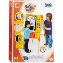 Outlet Fábrica de Juguetes Mi Pizarra de Artista Infantil con Caballete Doble cara