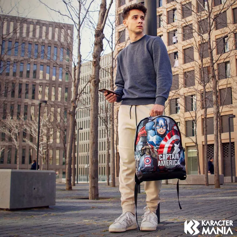 Mochila HS Fan Karactermania Marvel Capitán América 30x41x18 cm